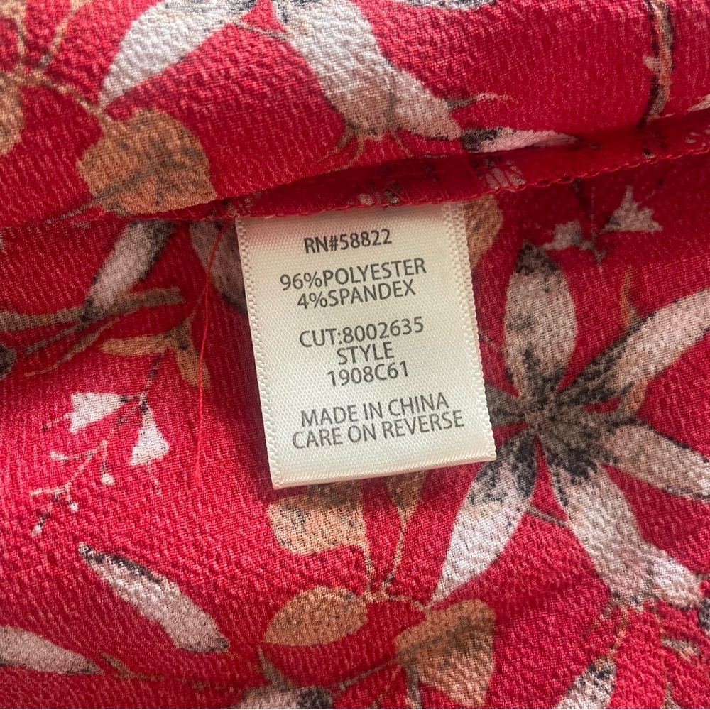 Max Studio London red maxi dress size L - Picture 8 of 8